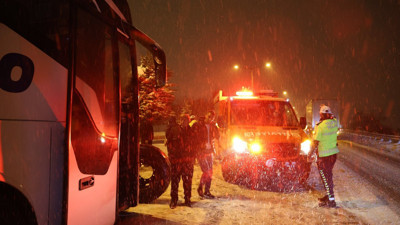 Sinop’ta kar yağışı heyelanlara yol açtı