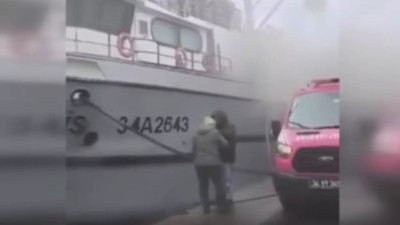 Sarıyer'de balıkçı teknesinde yangın! Müdahale ediliyor