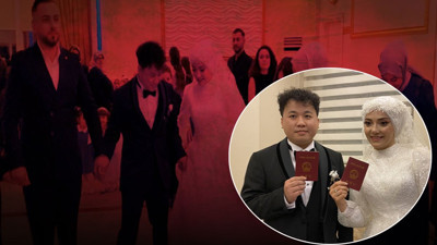 Aşk mesafe tanımıyor! Rize'ye Çin'den damat geldi