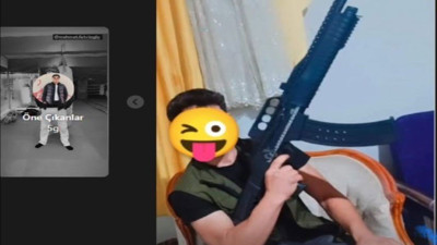 Instagram'da silahlı fotoğraf paylaştı, tutuklandı