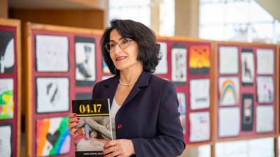 Depremzede çocukların eserleri sergilendi