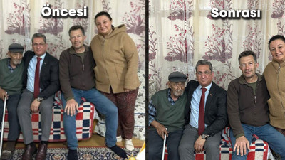 AKP'li İl Başkanı'ndan tepki çeken paylaşım. İki fotoğraf arasındaki farkı bulun!