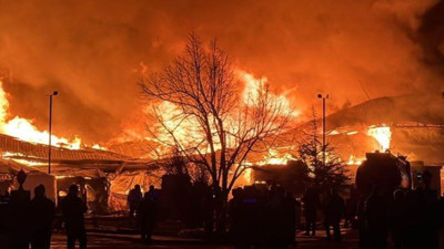 Sanayi bölgesinde yangın