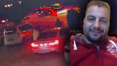 Otoparkta kanlı pusunun görüntüsü ortaya çıktı! Ağacın arkasından bir anda çıktı, peş peşe kurşun yağdırıp kaçtı