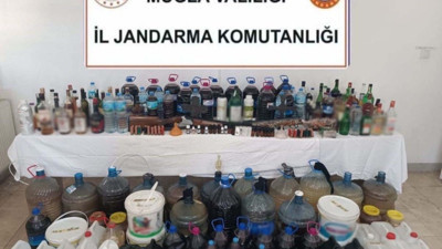 Muğla'da 555 litre 'sahte içki' ele geçirildi