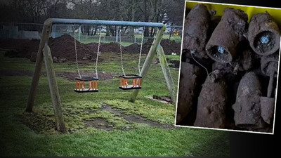 Faciaya ramak kaldı! Çocuk parkında 176 adet bomba bulundu