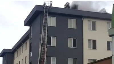 Samsun 'da lise pansiyonunda baca yangını