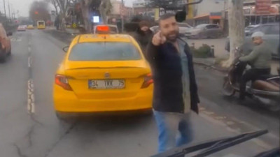 İstanbul Fatih'te holigan taksici! Yolcu 'Ben polisim seni alırım' dedi