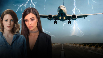 Havada korku dolu anlar! Ünlü oyuncuların bindiği uçağa yıldırım düştü