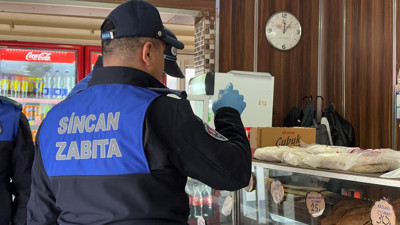 Sincan zabıtasından market ve fırın denetimi