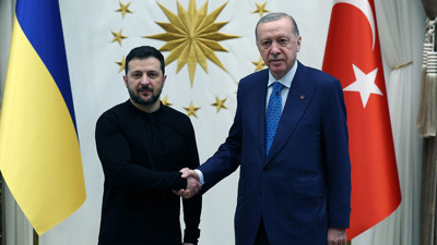 Erdoğan, Zelenskiy ile Beştepe'de görüştü!