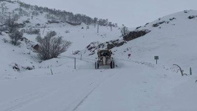 Tunceli'de 82 köy yoluna ulaşıma 'kar' engeli