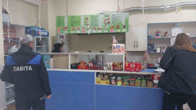 Zabıta okul kantinlerini denetlendi