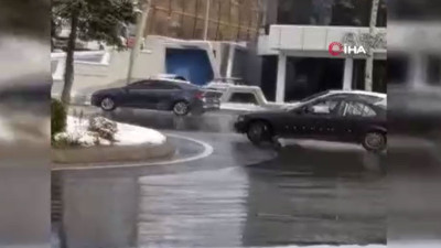 Dakikalarca drift attı, polis yakalayınca sosyal medyada "Elendim" yazdı