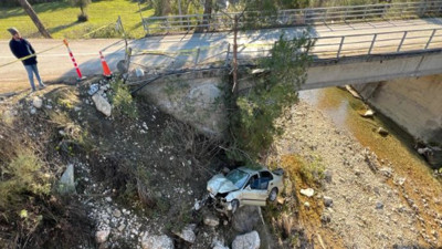 Köprüden uçtu 1 kişi öldü