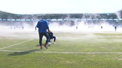 Erzurum'da ilginç görüntü