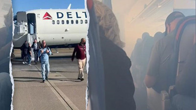 İçi dumanla kaplanan uçak acil iniş yaptı! Havada büyük panik