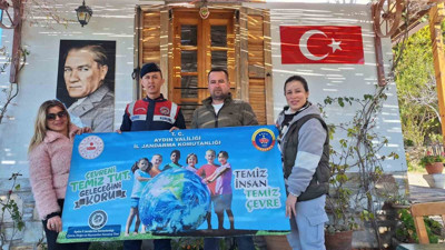 Turistlere ’çevre koruma’ farkındalığı