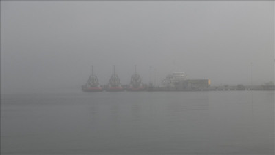 Çanakkale Boğazı'nda yoğun sis nedeniyle gemi trafiği durdu