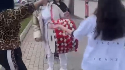 Ehliyet sınavına davullu kutlama!