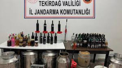 Tekirdağ'da sahte içki operasyonu: 251 litre ele geçirildi