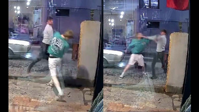 Kafede başlayan kavga karakolda bitti