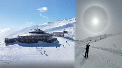 Gökyüzünde büyüleyici ışık halkası görüntülendi