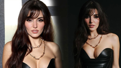 Paris Moda Haftası'nda Hande Erçel rüzgarı! Siyah dekolteli elbisesiyle büyüledi