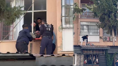Anahtarını unutan yaşlı adam, damdan düşerek ağır yaralandı