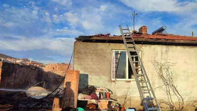 Çorum'da müstakil evde yangın!