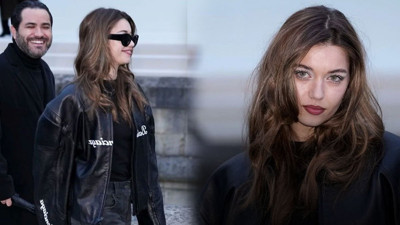 Paris Moda Haftası'nda Afra Saraçoğlu rüzgarı! Görünümüyle göz kamaştırdı