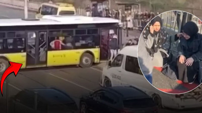 E5'te otobüs kazası! Yol trafiğe kapandı