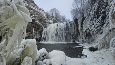 Sibirya değil burası Tokat! Görüntüler görsel şölen oluşturdu