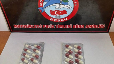Üzerinden 11 uyuşturucu hap çıktı