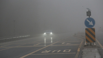 Bolu Dağı'nda sağanak ve sis etkili oldu!