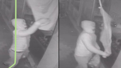 Türk bayrağına çirkin saldırı! Kameraya böyle yansıdı