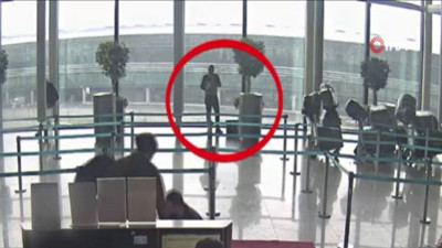 Aman dikkat! İstanbul Havalimanı’nda hırsızlık kameraya takıldı