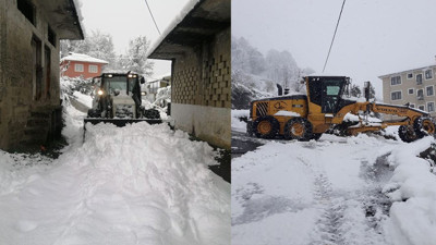 Rize’de kar hayatı felç etti: 60 köy yolu kapandı