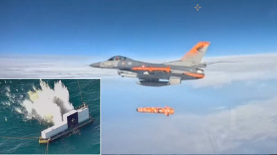 Gökyüzünden gelen sessiz güç! SOM-J seyir füze hedefi tam isabet vurdu