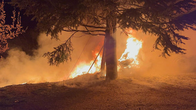 Çorum'da yangın! Alev alev yandı