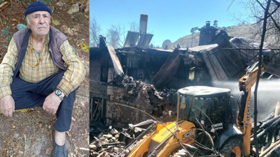 Sahura kalkınca fark etti! Canını zor kurtardı