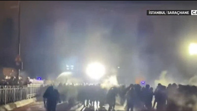 Saraçhane'de İmamoğlu için toplananlara polis müdahalesi