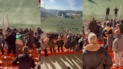 Amatör maçta ortalık karıştı