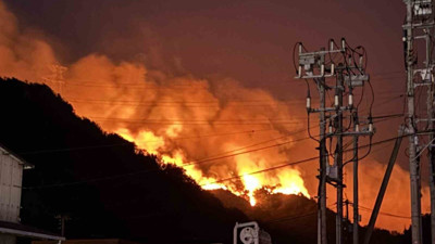 Japonya’da yangın alarmı: 2 eyalet alevlere teslim oldu