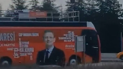 CHP'nin seçim otobüsü kaçırıldı!