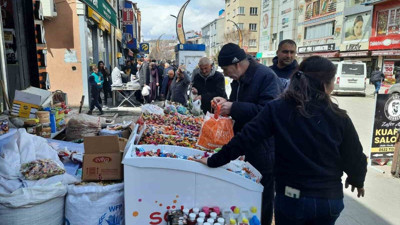Kars’ta bayram şekerlerine yoğun ilgi