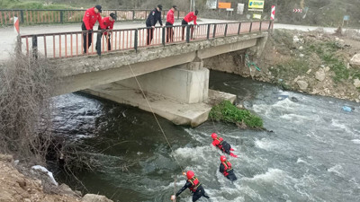 Bolu'da derede cinayet silahını arıyor