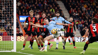 Manchester City, Bournemouth'u 2-1 mağlup ederek yarı finale yükseldi