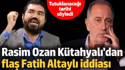 Rasim Ozan Kütahyalı'dan flaş Fatih Altaylı iddiası! Tutuklanacağı tarihi söyledi
