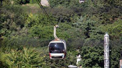 İstanbul'daki teleferik seferlerine "olumsuz hava" engeli